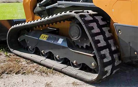 how to get a skid steer track back on|rubber skid steer track replacement.